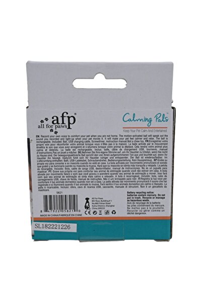 All For Paws Calming Pals- Anksiyete ve Stres Önleyici Konuşan Top