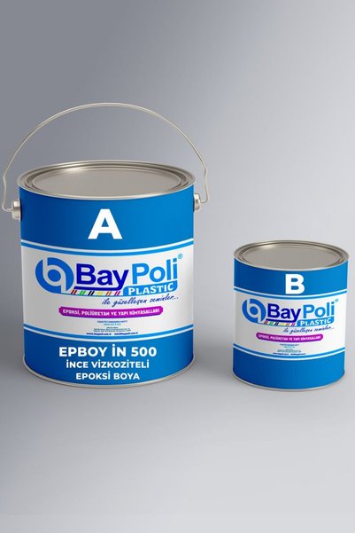 BAYPOLİ KİMYA VE İZOLASYON İMALAT Ince Vizkoziteli Epoksi Zemin Beton Boyası- A Ve B Bileşeni 10 Kg-ral 8003