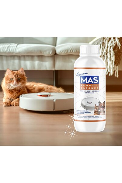 Mas Robot Süpürge Deterjanı Solüsyonu Evcil Hayvanlı Evler İçin 1000 ml X6 Adet