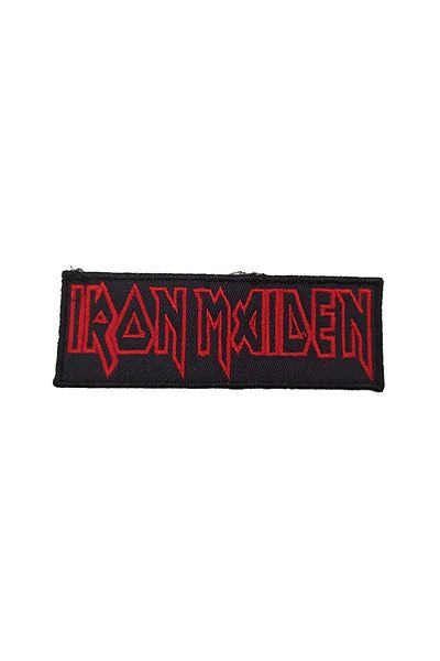 Z zepplin Patch cu text roșu Iron Maiden