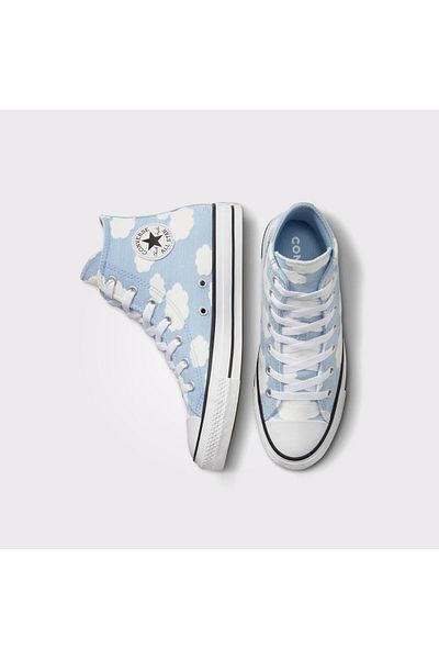 Girls light clearance blue converse