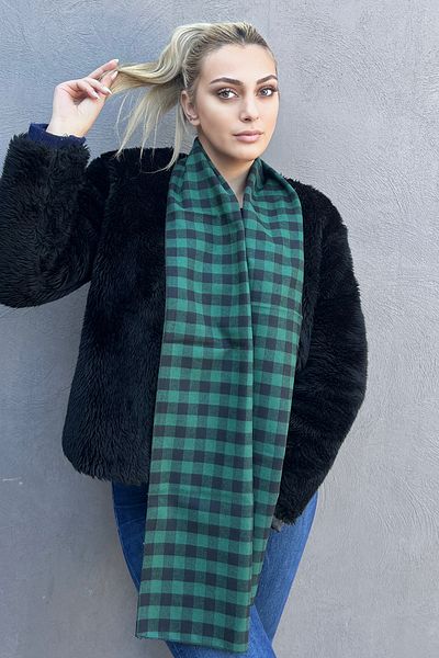 TAKIŞTIR Green Color Unisex Scarf Shawl