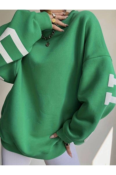 Keywest Φούτερ Unisex Oversize - Chicago Printed, Crew Neck Hoodie