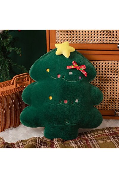nesever store Yılbaşı Yastık Çam Ağacı Yastık Dekoratif Yılbaşı Yastık