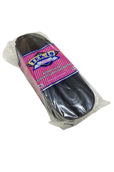 Tek-İş Rubber Single-Work Hard Soft Laundry Johns Skirt Waist Leg Baby Rubber Flat Soft 5 cm BLACK