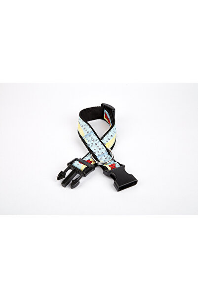 OEM طوق كلب منسوج منقوش بمخلب دوجي 3 سم × 36-60 سم أسود - adm krl