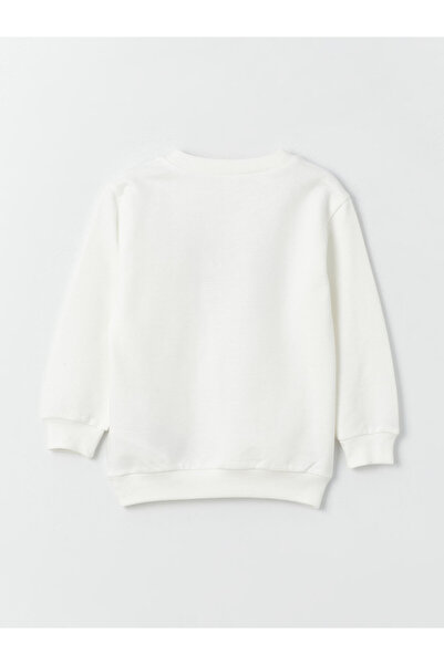 LC Waikiki Crew nyakú, nyomott pulóver és melegítőnadrág kisfiúnak - 2 darabos készlet