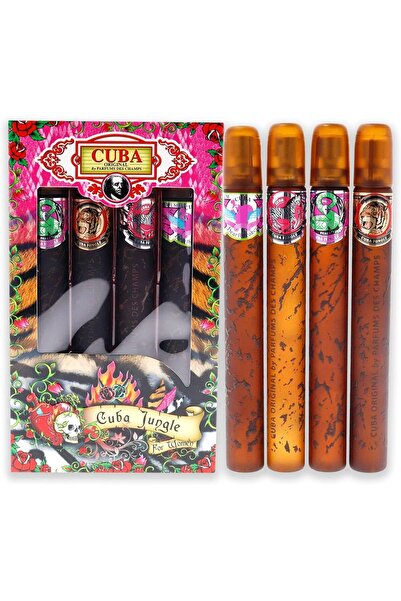 Cuba Jungle Set Heartbreaker ,Snake ,Tiger , Zebra EDT 35 ml*4 (140 ml) Kadın...