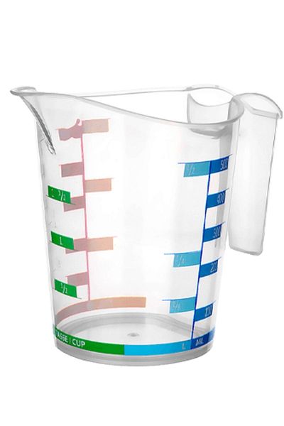 Buffer 1000 ml Colorful Graduated Plastic Kitchen Measuring Cup - Hard (K246)