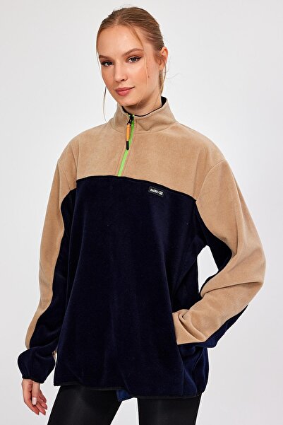 ALEXANDERGARDI OVERIZED FLEECE WITH HALF ZIPPER (E21-81100)
