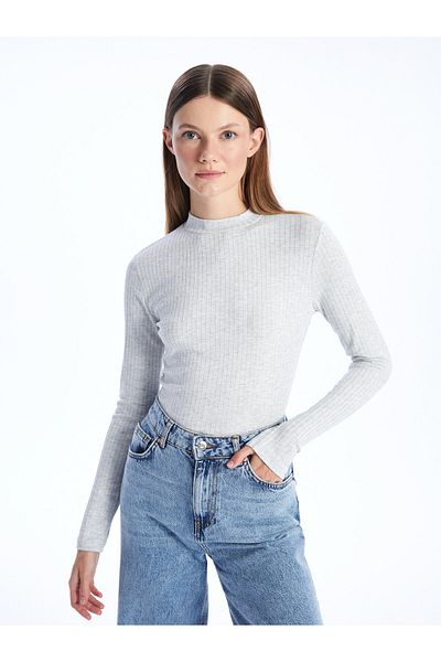 LC Waikiki Stand Collar Long Sleeve Women's Tunic