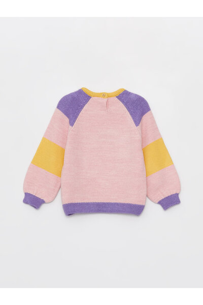 LC Waikiki Crew nyakú, hosszú ujjú, nyomott kislány pulóver és harisnyanadrág