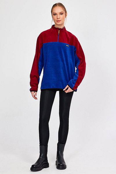ALEXANDERGARDI OVERIZED FLEECE WITH HALF ZIPPER (E21-81100)