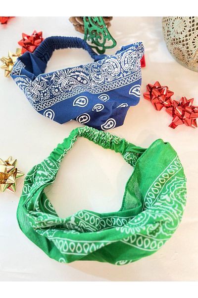 BERG - Bandana parașuta din bumbac elastic din bumbac pieptănat colorat 2 buc