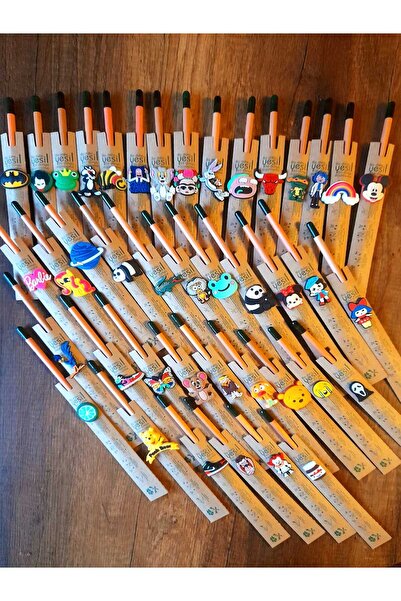 Şönart Ithal Yeni Trend Silikon Süslü 25 Li Tohumlu Kurşun Kalem