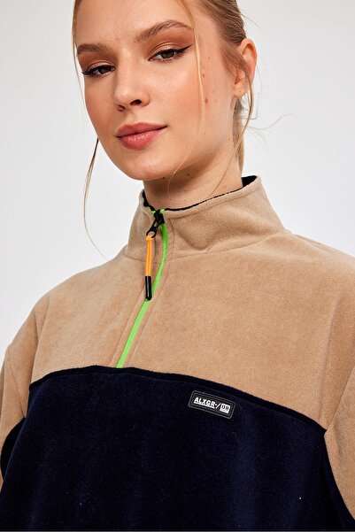 ALEXANDERGARDI OVERIZED FLEECE WITH HALF ZIPPER (E21-81100)