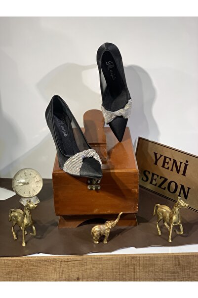 RAJAB Sivri Burun Komple Taş İşlemesi Detaylı Kadeh Çelik Topuk File Detaylı ...