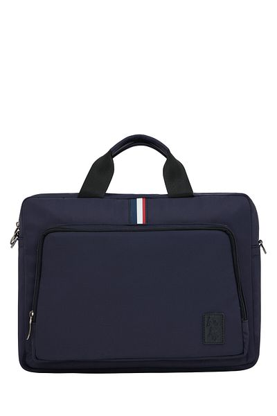 U.S. Polo Assn. قاعدة. بولو أسن. 23654 حقيبة الكمبيوتر المحمول Matebook اللوحي باللون الأزرق الداكن