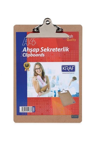 KRAF 10 Wooden Secretary Holders (compression - Clip) File A4