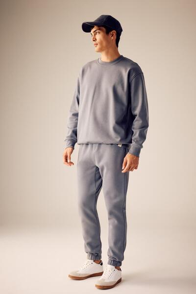 DeFacto Φούτερ Relax Fit Flexible Leg Thick Φούτερ από ύφασμα