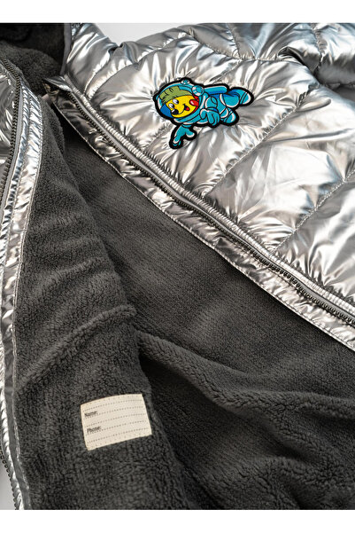 Haribo Metalik Kız Çocuk Mont HRBTXT404 Haribo Puffer Çocuk Mont