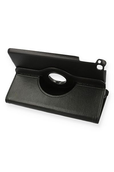 AQUA AKSESUAR iPad Mini 5 Compatible Case 360 Rotating Leather Protected Tablet Case - Black