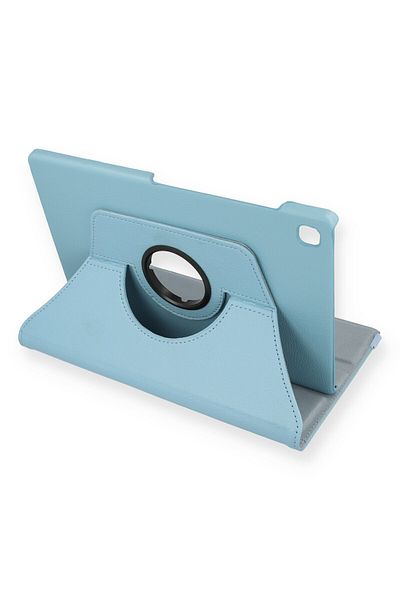 AQUA AKSESUAR Samsung Galaxy P610 Tab S6 Lite 10.4 Compatible Case 360 Rotating Leather Protected Tablet Case - Turquoise