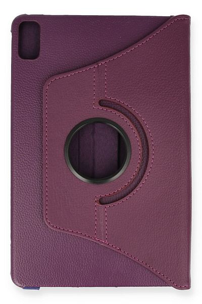 AQUA AKSESUAR Huawei MatePad 10.4 Compatible Case 360 Rotating Leather Protected Tablet Case - Plum
