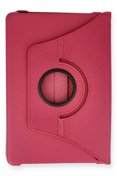 AQUA AKSESUAR Huawei MatePad T10S 10.1 Compatible Case 360 Rotating Leather Protected Tablet Case - Pink