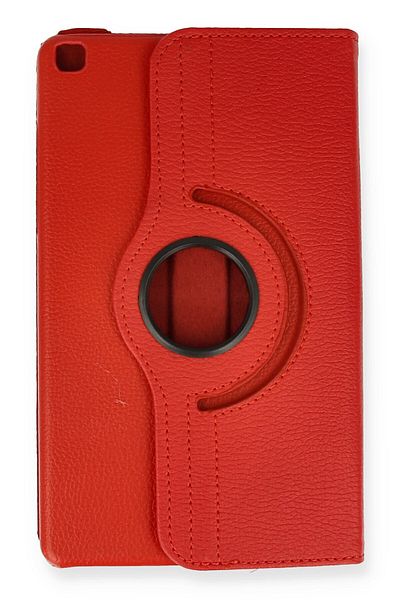 AQUA AKSESUAR Samsung Galaxy T290 Tab A 8 Compatible Case 360 Rotating Leather Protected Tablet Case - Red