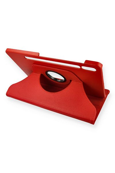 AQUA AKSESUAR Samsung Galaxy X700 Tab S8 11 Compatible Case 360 Rotating Leather Protected Tablet Case - Red