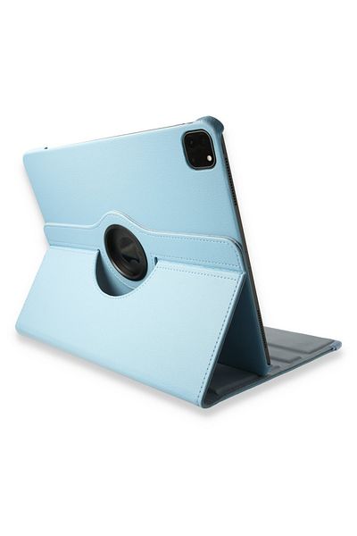 AQUA AKSESUAR iPad Pro 12.9 (2020) Compatible Case 360 Rotating Leather Protected Tablet Case - Turquoise