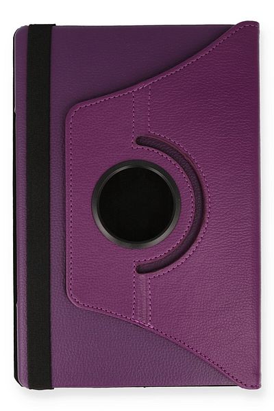 AQUA AKSESUAR Samsung Galaxy P610 Tab S6 Lite 10.4 Compatible Case 360 Rotating Leather Protected Tablet Case - Plum