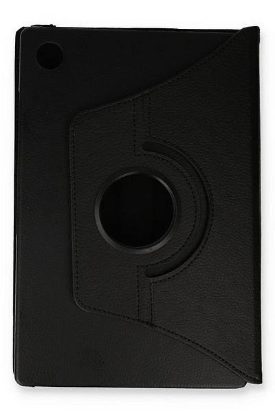 AQUA AKSESUAR Samsung Galaxy Tab A9 Compatible Case 360 Rotating Leather Protective Tablet Case - Black