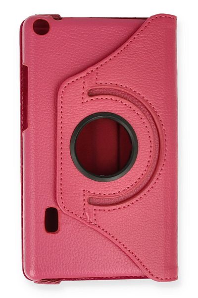 AQUA AKSESUAR Huawei MediaPad T3 7 Compatible Case 360 Rotating Leather Protected Tablet Case - Pink