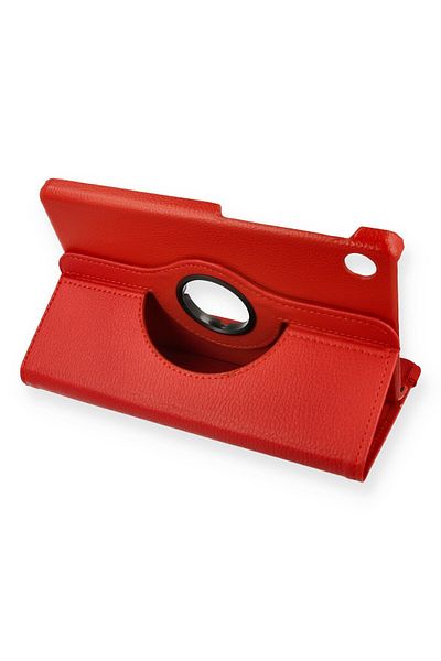 AQUA AKSESUAR Huawei MatePad T8 8 Compatible Case 360 Rotating Leather Protected Tablet Case - Red