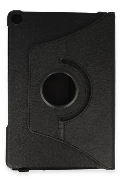 AQUA AKSESUAR Huawei Honor Pad X8 10.1 Compatible Case 360 Rotating Leather Protected Tablet Case - Black