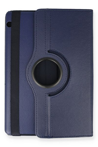 AQUA AKSESUAR Huawei MediaPad T5 10 Compatible Case 360 Rotating Leather Protected Tablet Case - Navy Blue