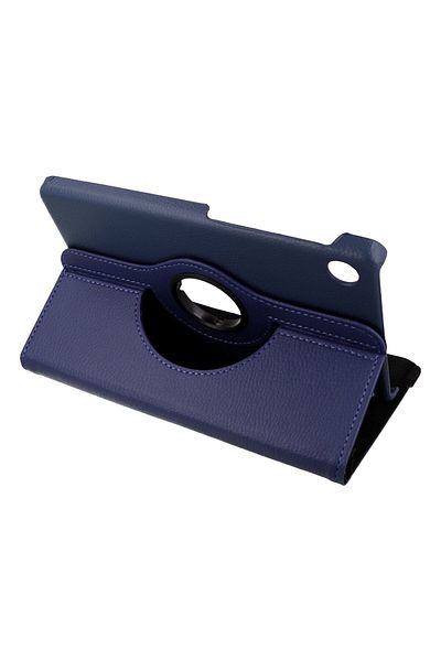AQUA AKSESUAR Huawei MatePad T8 8 Compatible Case 360 Rotating Leather Protected Tablet Case - Navy Blue