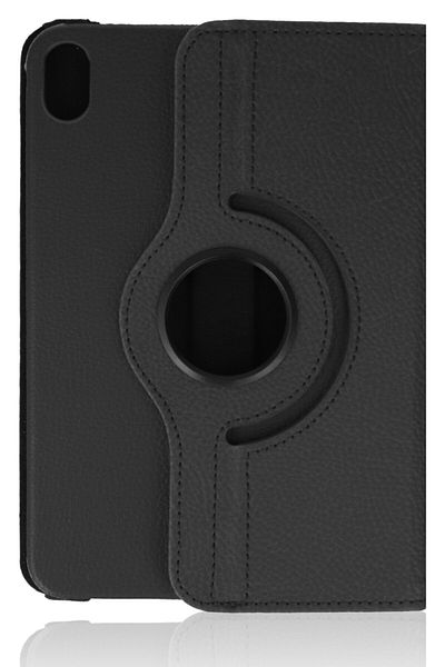 AQUA AKSESUAR iPad Mini 6 Compatible Case 360 Rotating Leather Protected Tablet Case - Black