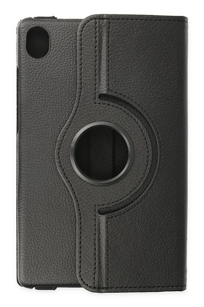 AQUA AKSESUAR Lenovo Tab M8 Compatible Case 360 Rotating Leather Protected Tablet Case - Black