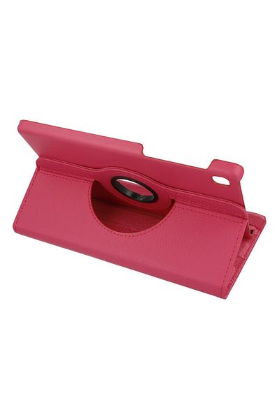 AQUA AKSESUAR Samsung Galaxy T220 Tab A7 Lite 8.7 Compatible Case 360 Rotating Leather Protected Tablet Case - Pink