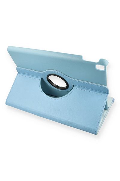 AQUA AKSESUAR 10.2 (8th generation) Compatible Case 360 Rotating Leather Protected Tablet Case - Turquoise