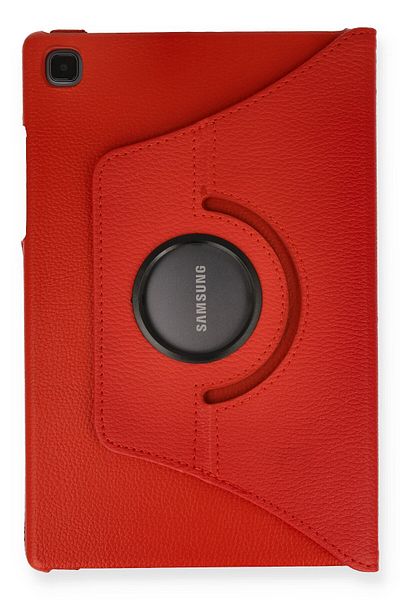 AQUA AKSESUAR Samsung Galaxy T500 Tab A7 10.4 Compatible Case 360 Rotating Leather Protected Tablet Case - Red