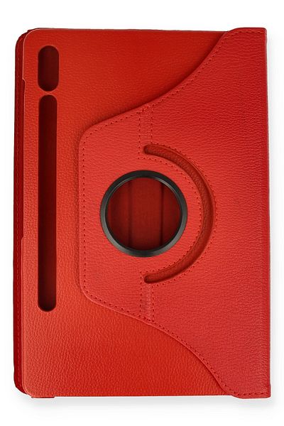 AQUA AKSESUAR Samsung Galaxy T870 Tab S7 11 Compatible Case 360 Rotating Leather Protected Tablet Case - Red