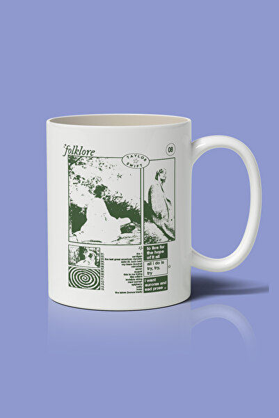 designedfy كوب تايلور سويفت فولكلور مطبوع