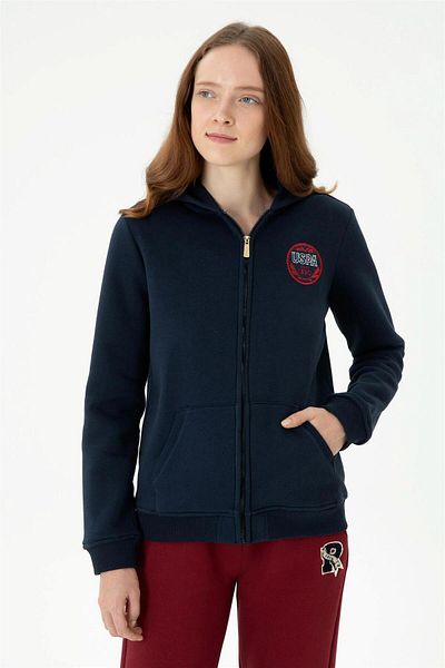 U.S. Polo Assn. Hanorac de damă bleumarin ELİFSU BUTİKHOME