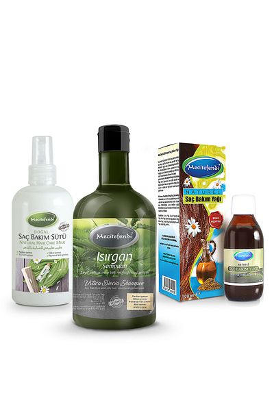 Mecitefendi Nettle Shampoo and Hair Care Milk Set
