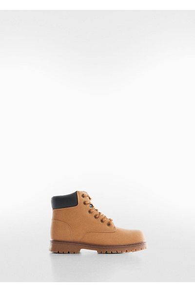 MANGO Kids Botine Bej Pentru Copii