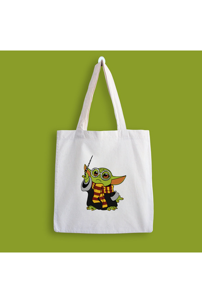 designedfy Geantă din pânză imprimată Yoda